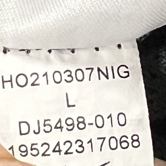 Nike Air Jacket Boys L Black Sherpa Fleece 1/4 Zip Pullover Quilted Youth - Picture 8 of 9